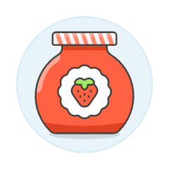 Strawberry Jam Illustration from UX Colors Set