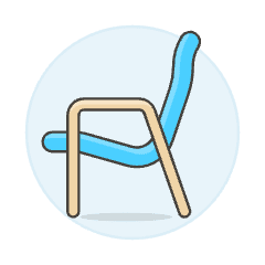 Blue Sofa Illustration from UX Colors Set