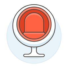 Capsule Chair Sofa Illustration from UX Colors Set
