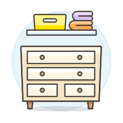 Clothes Cabinet Illustration from UX Colors Set