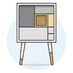 Long Leg Cabinet Illustration from UX Colors Set