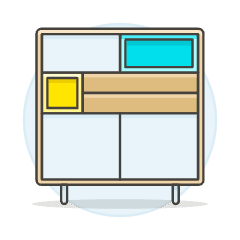 Modern Cabinet 2 Illustration from UX Colors Set