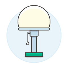 Modern Lamp Illustration from UX Colors Set