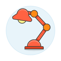 Studio Desk Lamp Illustration from UX Colors Set