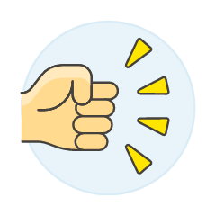 Fist 2 Illustration from UX Colors Set