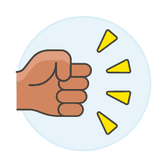 Fist 3 Illustration from UX Colors Set