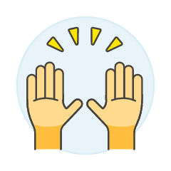 Hand Raise 2 Illustration from UX Colors Set