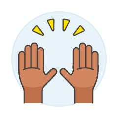 Hand Raise 3 Illustration from UX Colors Set