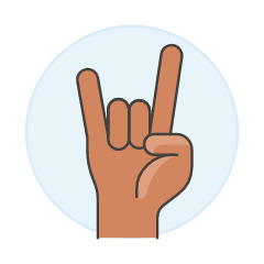 Love Gesture 3 Illustration from UX Colors Set