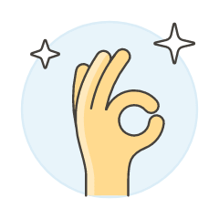 Ok Gesture 2 Illustration from UX Colors Set