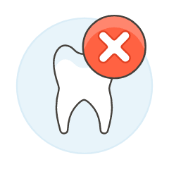 Dentistry Tooth Bad Illustration from UX Colors Set