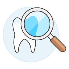 Dentistry Tooth Examine Illustration from UX Colors Set
