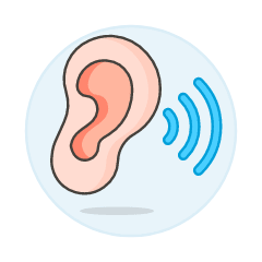 Ear Hearing 1 Illustration from UX Colors Set