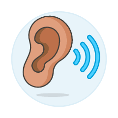 Ear Hearing 2 Illustration from UX Colors Set