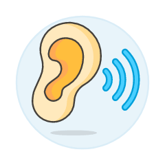 Ear Hearing 3 Illustration from UX Colors Set