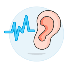 Hearing Signal 1 Illustration from UX Colors Set