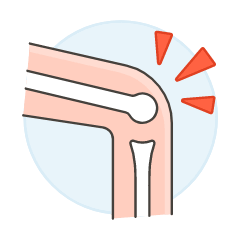 Knee Pain 1 Illustration from UX Colors Set
