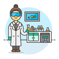 Laboratory Scientist 5 Illustration from UX Colors Set