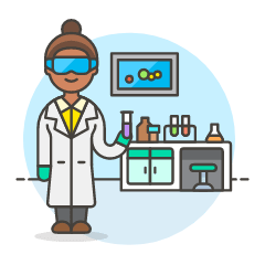 Laboratory Scientist 6 Illustration from UX Colors Set