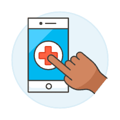 App Health 2 Illustration from UX Colors Set