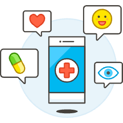 App Health 8 Illustration from UX Colors Set