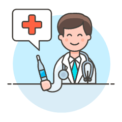 Doctor Consultling 1 Illustration from UX Colors Set