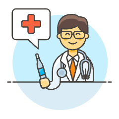 Doctor Consultling 3 Illustration from UX Colors Set