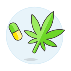 Capsule Drug Weed Illustration from UX Colors Set