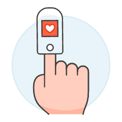 Heart Rate 1 Illustration from UX Colors Set
