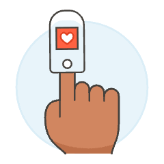 Heart Rate 2 Illustration from UX Colors Set