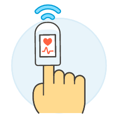 Heart Rate 6 Illustration from UX Colors Set