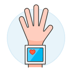 Heart Rate 7 Illustration from UX Colors Set