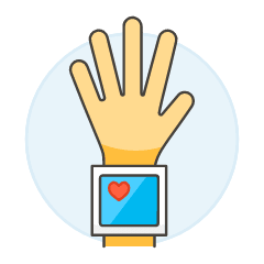 Heart Rate 9 Illustration from UX Colors Set