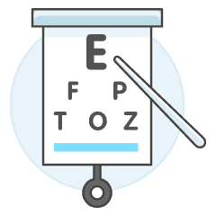 Eye Chart 1 Illustration from UX Colors Set