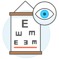 Eye Chart 2 Illustration from UX Colors Set