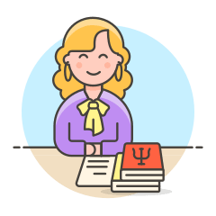 Psychologist 4 Illustration from UX Colors Set