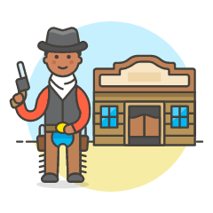 Cowboy Saloon 3 Illustration from UX Colors Set