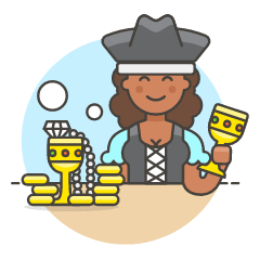 Pirate Treasure 4 Illustration from UX Colors Set