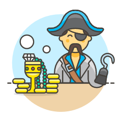 Pirate Treasure 5 Illustration from UX Colors Set