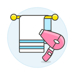 Towel Dryer Illustration from UX Colors Set