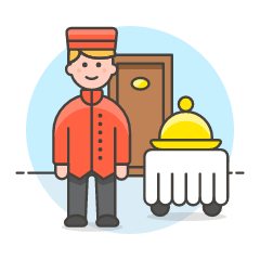 Room Service 1 Illustration from UX Colors Set