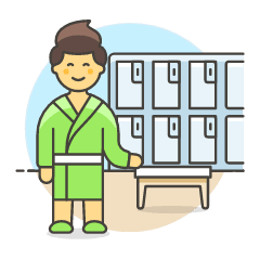 Locker Room 2 Illustration from UX Colors Set