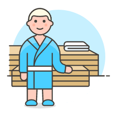 Sauna Room 1 Illustration from UX Colors Set