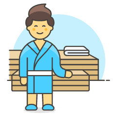 Sauna Room 2 Illustration from UX Colors Set