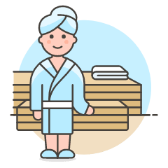 Sauna Room 4 Illustration from UX Colors Set