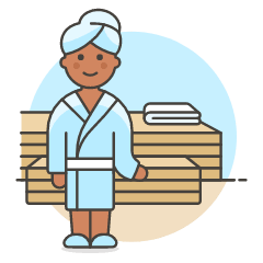 Sauna Room 6 Illustration from UX Colors Set
