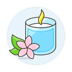 Scented Candle Illustration from UX Colors Set