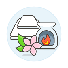 Spa Towel Illustration from UX Colors Set