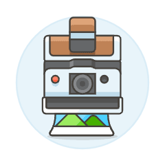 Camera Polaroid 2 Illustration from UX Colors Set