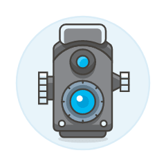 Camera Vintage 2 Illustration from UX Colors Set
